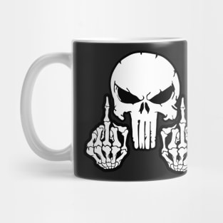 Tactical Skull with Middle Fingers Mug